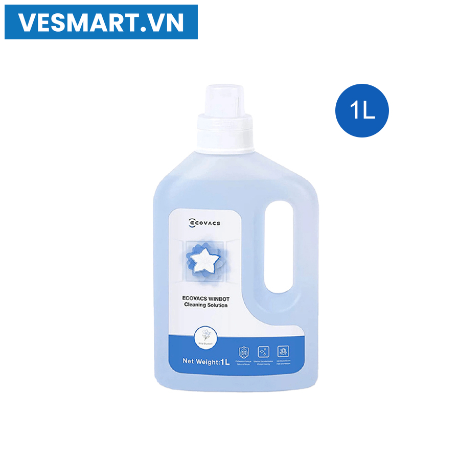 Nước lau kính cho Robot Ecovacs W1 Pro/W2 Omni, dung tích 1L – Hàng Chính Hãng - ảnh sản phẩm