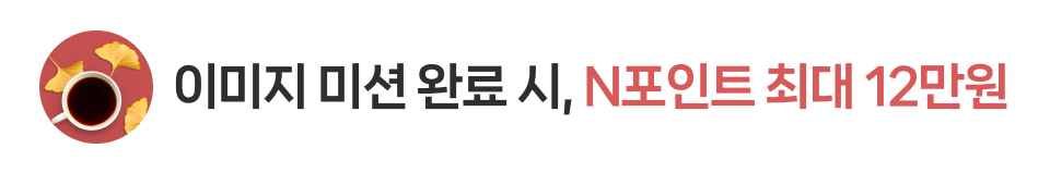이미지 미션 완료 시, N포인트 최대 12만원
